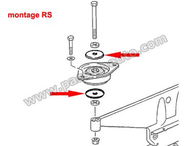 Plateau pour montage silent-bloc RS # 964-993