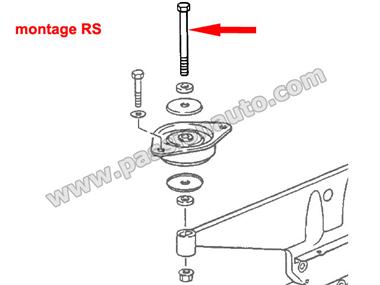 Vis pour montage silent-bloc RS # 964-993