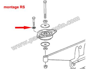 Rondelle exterieure pour montage silent-bloc RS # 964-993