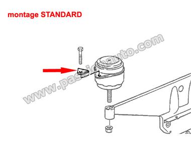 Triangle rondelle ext. pour montage silent-bloc (sauf RS) # 964-993