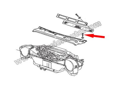 Vis pour cache volets de chauffage # 993