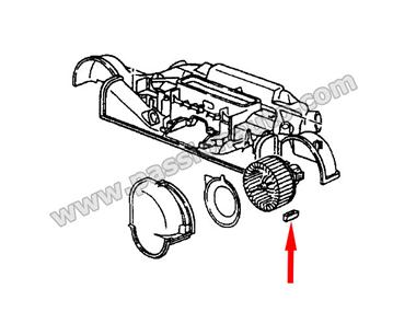 Soufflerie d´air froid AVANT - SUPPORT CAO. # 964-965-993