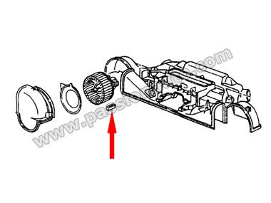 Soufflerie d´air froid AVANT - SUPPORT CAO. # 964-965-993