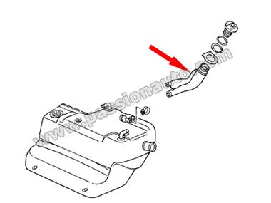 Tuyau de remplissage essence # 964-965