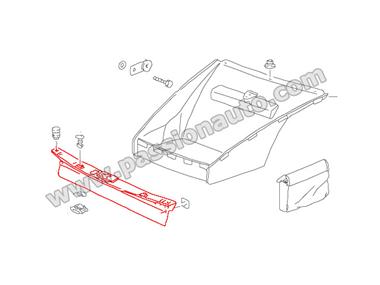 Habillage AVANT - cache (velcro) # 964-965