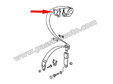 Vis pour montage ceinture arriere 3 points # 911 1984-1998