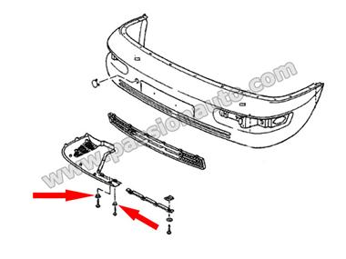 Rondelle d´écartement pour fixation spoiler inf # 964