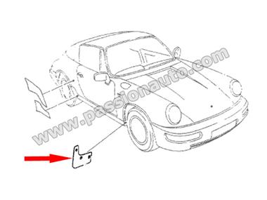 Protection gravillon AVANT - droit # 964 turbo look - 965