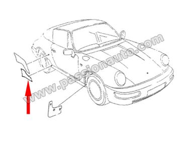 Pare-pierres transparent D (bas) # 964-965