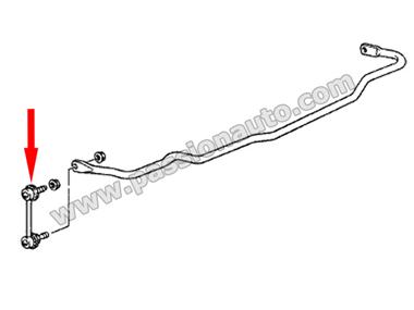 Biellette de renvoi barre ARRIERE G/D # toutes 993 [Porsche origine]