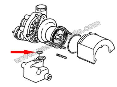 Joint sous turbo vers collecteur d´huile # 993 turbo