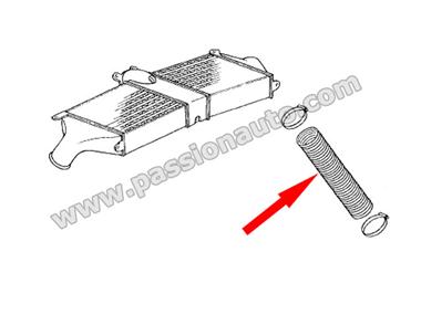 Conduite de pression Droite sous echangeur # 993 turbo