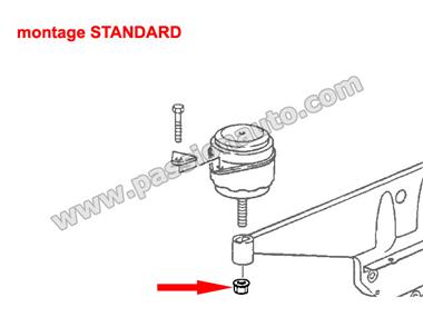 Ecrou central pour montage tous silent-bloc # 993