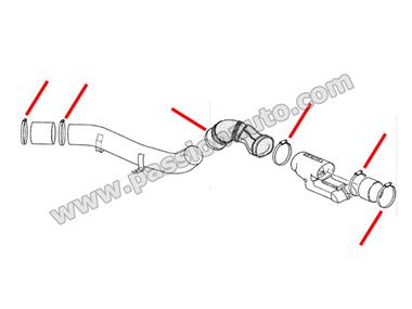 Collier pour Tuyau de chauffage sur échangeur # 993