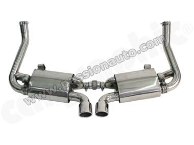 987 05-08 Echappement sport inox A VALVES + 2 sorties 89mm perforees # CARGRAPHIC #