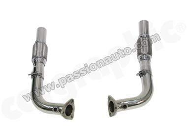 987 05-08 Echappement sport inox A VALVES + 2 sorties 89mm perforees # CARGRAPHIC #