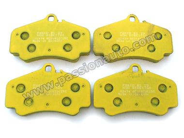 Plaquettes AV Pagid Jaune # 996 GT3 ph1 / 996 biturbo / 996 4s