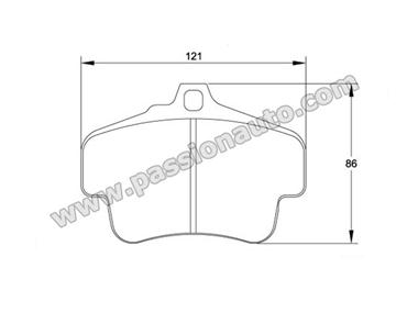 Plaquettes AR Pagid Bleu # 997 2s - 4s