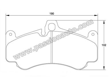 Plaquettes AVANT Pagid Jaune # 997 GT3 07-09