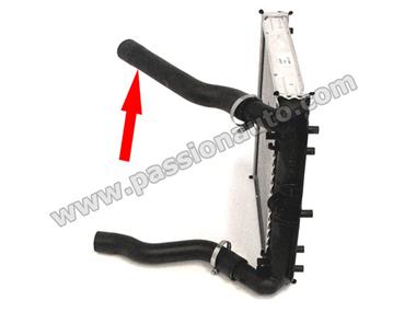 Durite d´eau en haut (aller) du radiateur AVG # 996 bvm6 (sf 4s-tbo)